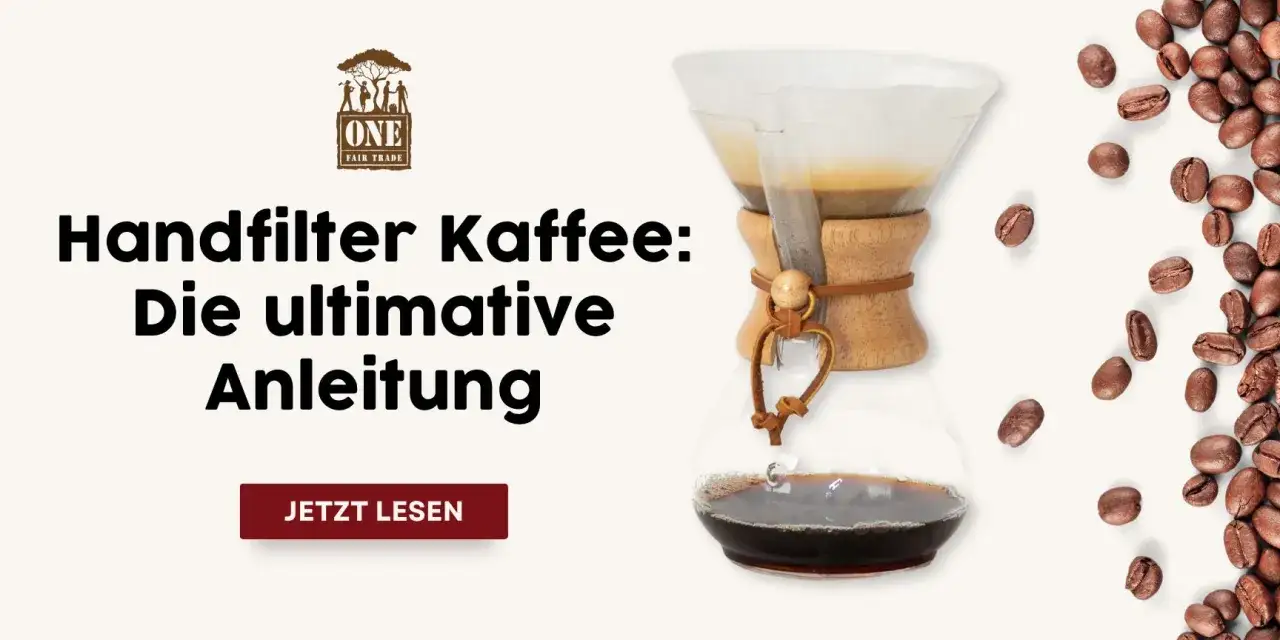 Chemex-Kaffeekaraffe mit frisch gefiltertem Kaffee. Die Anleitung zum perfekten Kaffee filtern wartet.